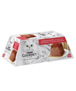 PURINA GOURMET REVELATIONS MOUSSE MANZO 2X57 GR